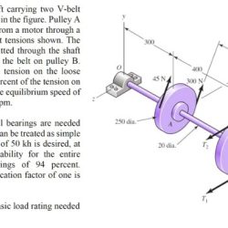 Belt countershaft pulleys carrying pulley receives transcribed