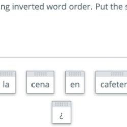 Interactive tutorial forming questions in spanish lección 2