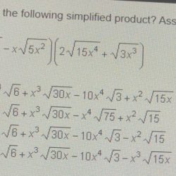 Find the simplified product where x 0 sqrt 5x