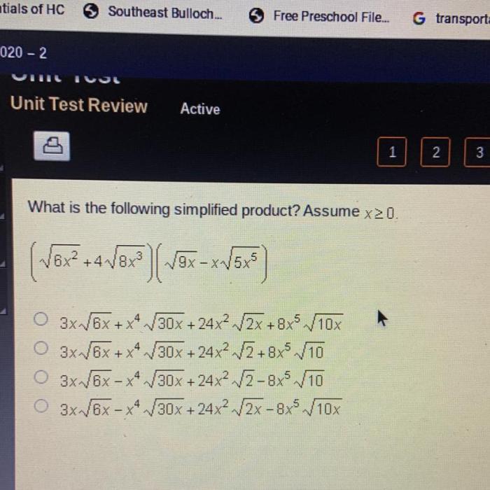 Find the simplified product where x 0 sqrt 5x