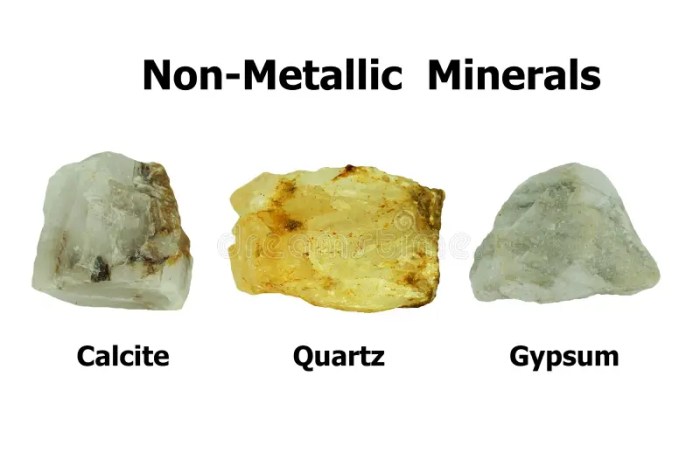 Nonmetallic minerals like halite and gypsum have no industrial uses